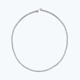 14 Ayar Beyaz Altın Tamtur Suyolu Kolye