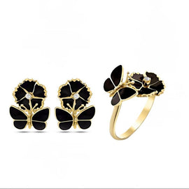 Roberto Bravo Black Magic Yüzük ve Küpe