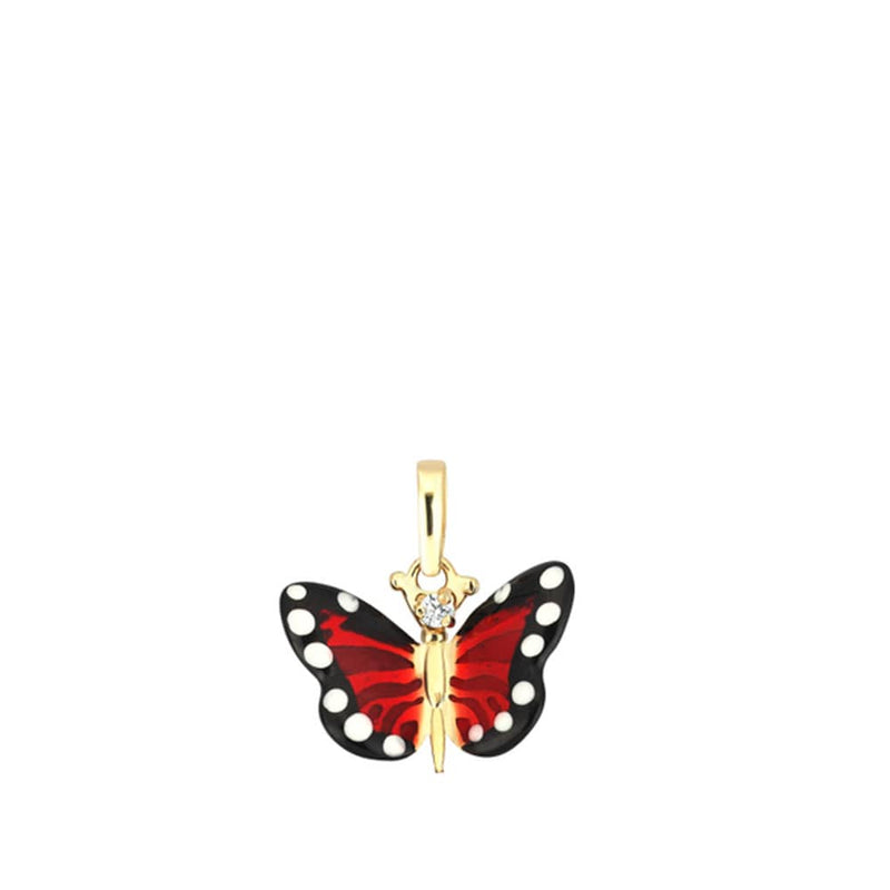Monarch Butterfly Mineli Kelebek Kolye Ucu